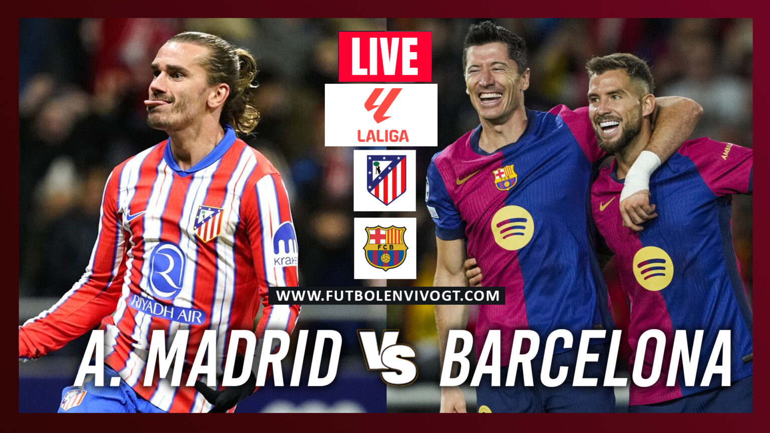 EN VIVO: Atlético de Madrid vs FC Barcelona | LaLiga - Partidos En Vivo